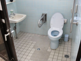 洗面器と洋式トイレを撮影した画像　クリック・Enterで拡大