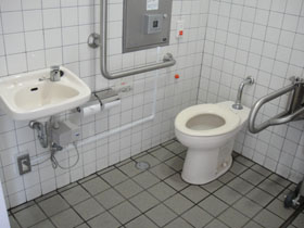 洗面器と洋式トイレを撮影した画像　クリック・Enterで拡大