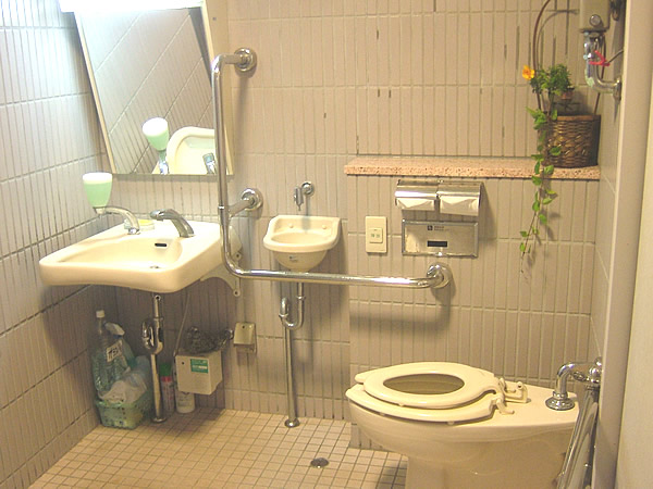 １階車いすトイレ内部の画像　クリック・Enterで拡大